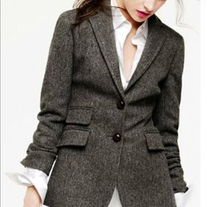 J Crew Grey Hacking Blazer